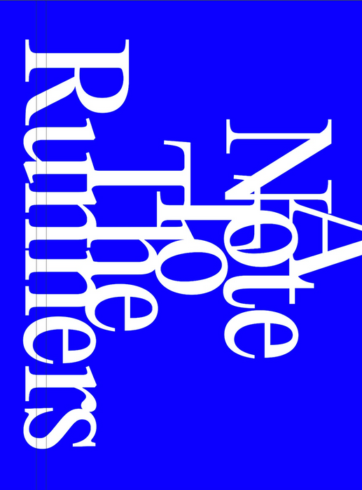"A Note To The Runners" Book by Joshua Lynott