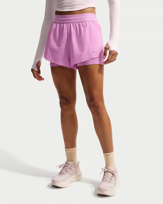 Nike Swift Mid-Rise 4"  2-in-1 Shorts (Women's)