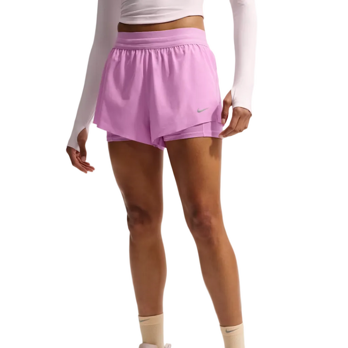 Nike Swift Mid-Rise 4"  2-in-1 Shorts (Women's)