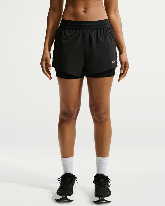 Nike Swift Mid-Rise 4"  2-in-1 Shorts (Women's)