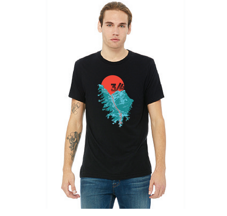 SkiUphill x Katie Barron T-Shirt - 3/4 (Men's)