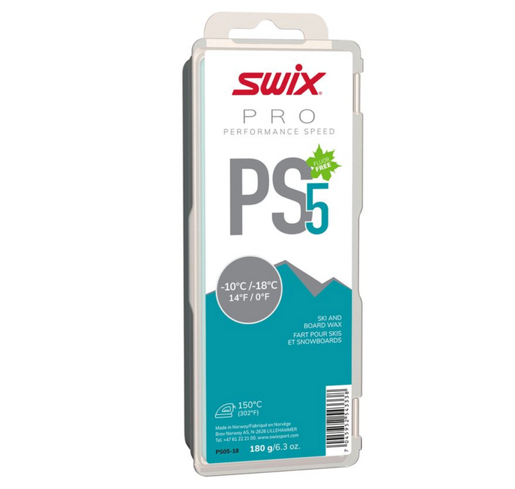 Swix PS5 Turquoise Wax (-10⁰C to -18⁰C)