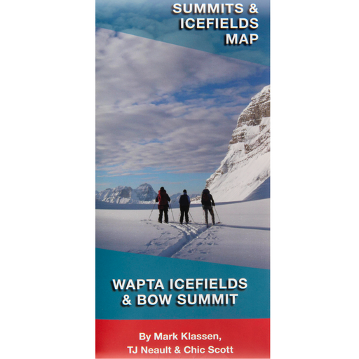 Summits and Icefields map - SkiUphill/RunUphill