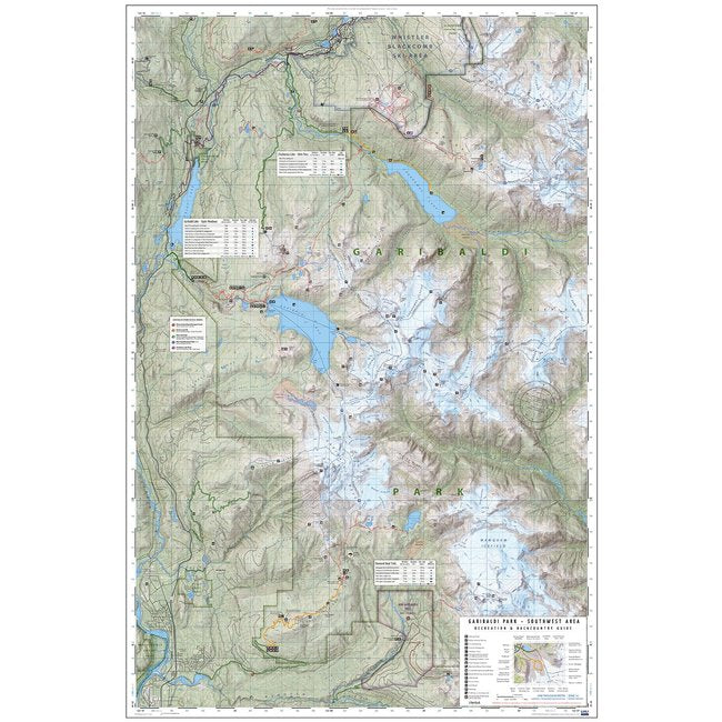 BC Parks: Garibaldi Park Map, 4th Edition Book