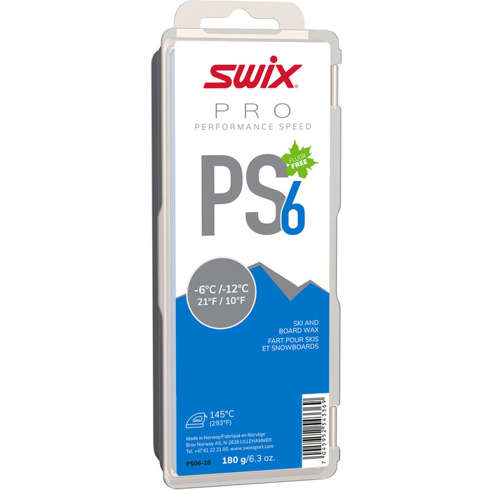 Swix PS6 Wax (-6⁰C to -12⁰C)
